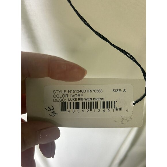 Rachel Pally Luxe Rib Ivory Capsule Stretch Dress Womens Size S NEW W/TAGS - Picture 7 of 10